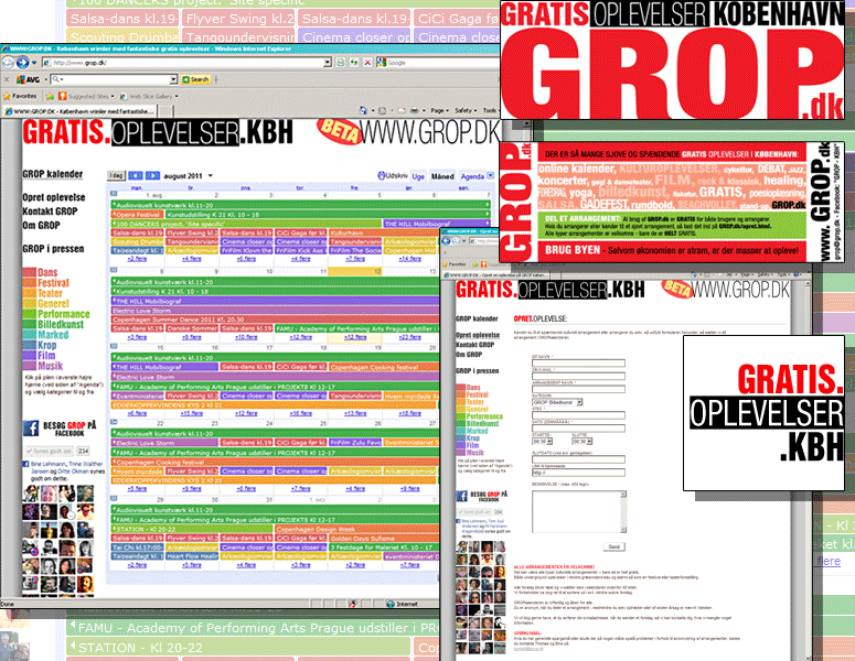WWW:GROP:DK - Id&eacute;, konceptudvikling, design, logo, website, flyers, plakat, PR mv.