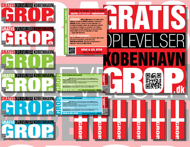 WWW:GROP:DK - Id&eacute;, konceptudvikling, design, logo, website, flyers, plakat, PR mv.