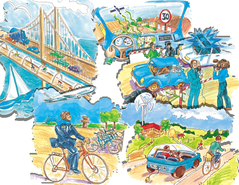 Illustrationer til Vejdirektoratets id�katalog.