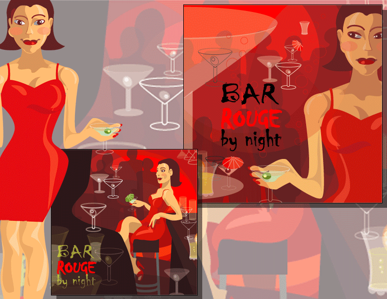 Opl&aelig;g til flyers for Bar Rouge p&aring; Hotel Petri i K&oslash;benhavn