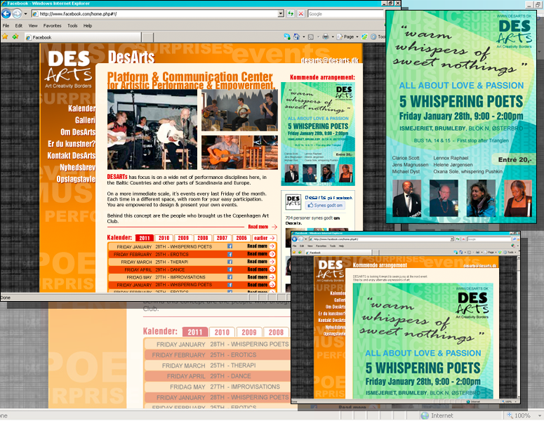 WWW:DESARTS:DK - Redesign og logo.