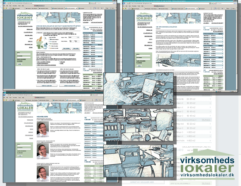WWW:VIRKSOMHEDSLOKALER:DK - Webdesign og billedbehandling.